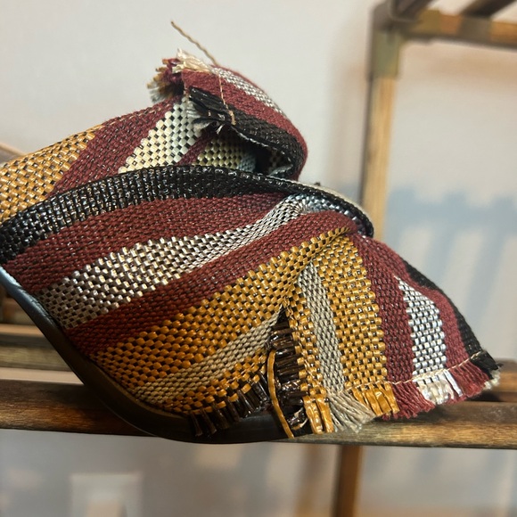 Nine West NWByron 7M Gently Used color block Sandals - Picture 9 of 12